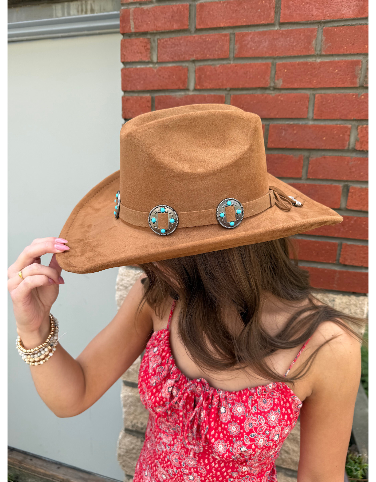 Fame Accessories Western Concho Band Cowboy Hat
