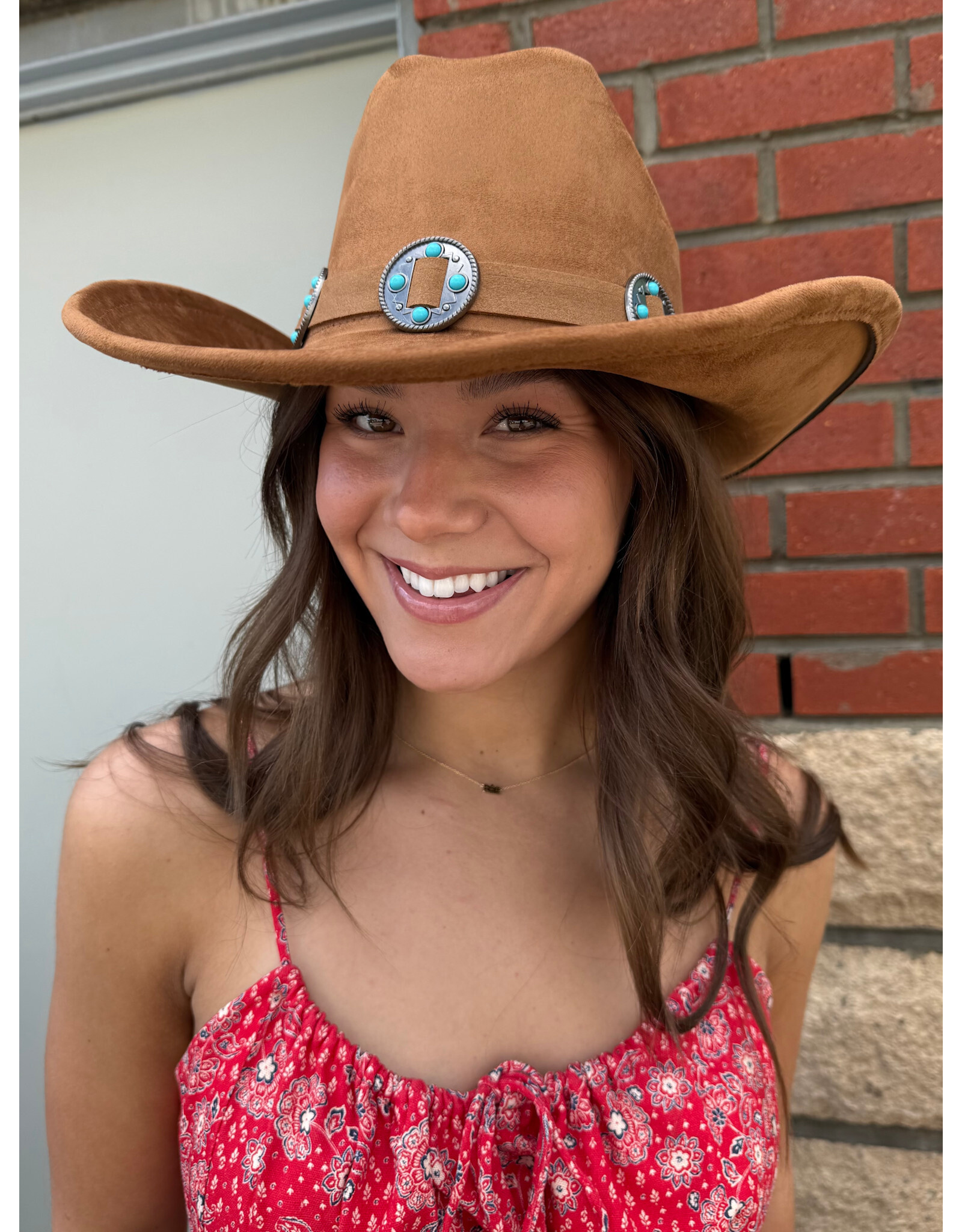 Fame Accessories Western Concho Band Cowboy Hat