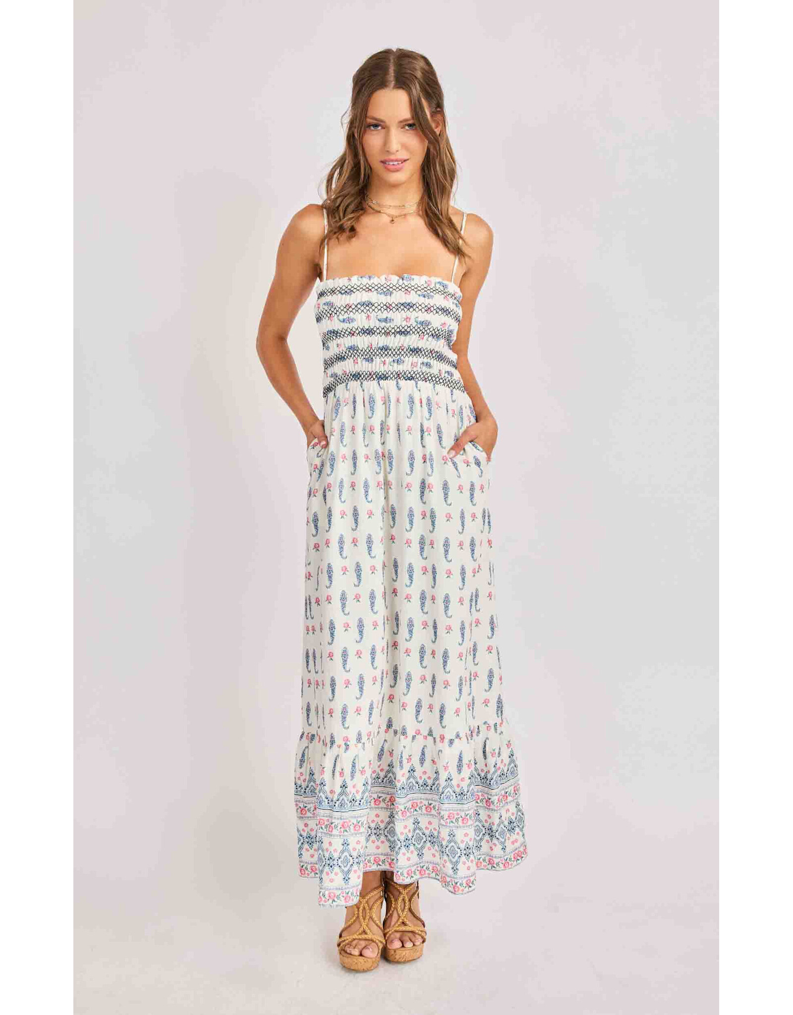 Sadie & Sage Sadie & Sage - Sagebrush Maxi Dress (Cream)