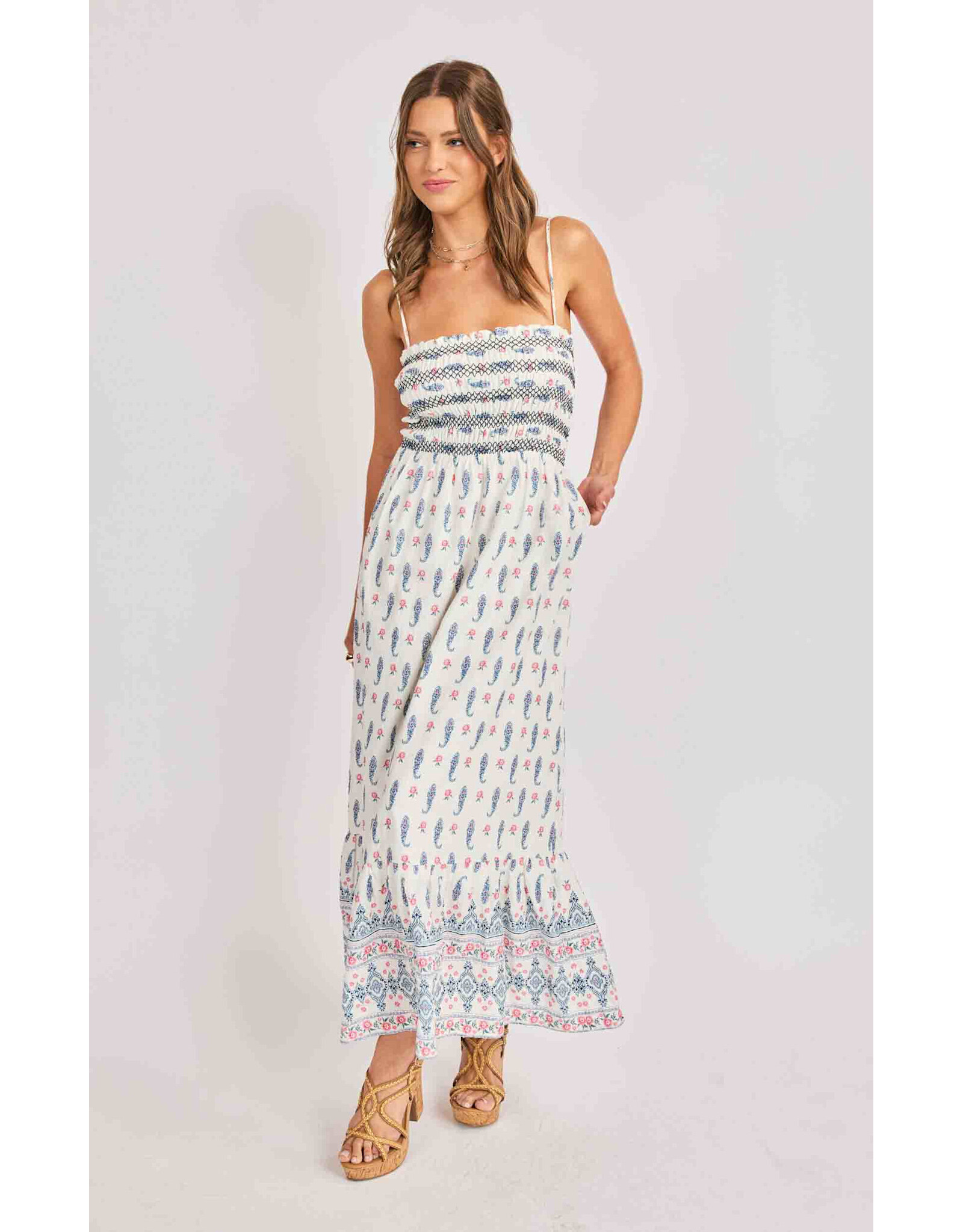 Sadie & Sage Sadie & Sage - Sagebrush Maxi Dress (Cream)