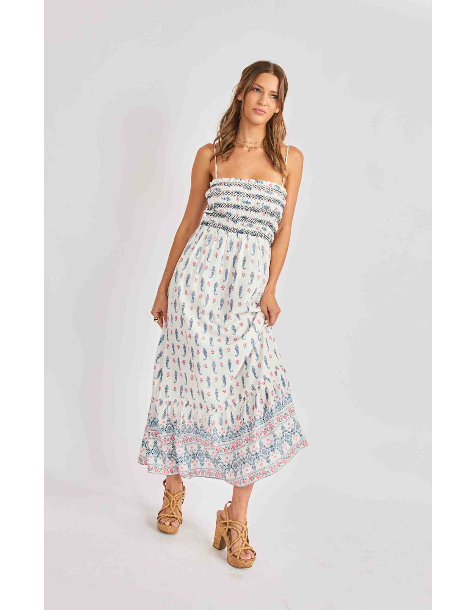 Sadie & Sage Sadie & Sage - Sagebrush Maxi Dress (Cream)