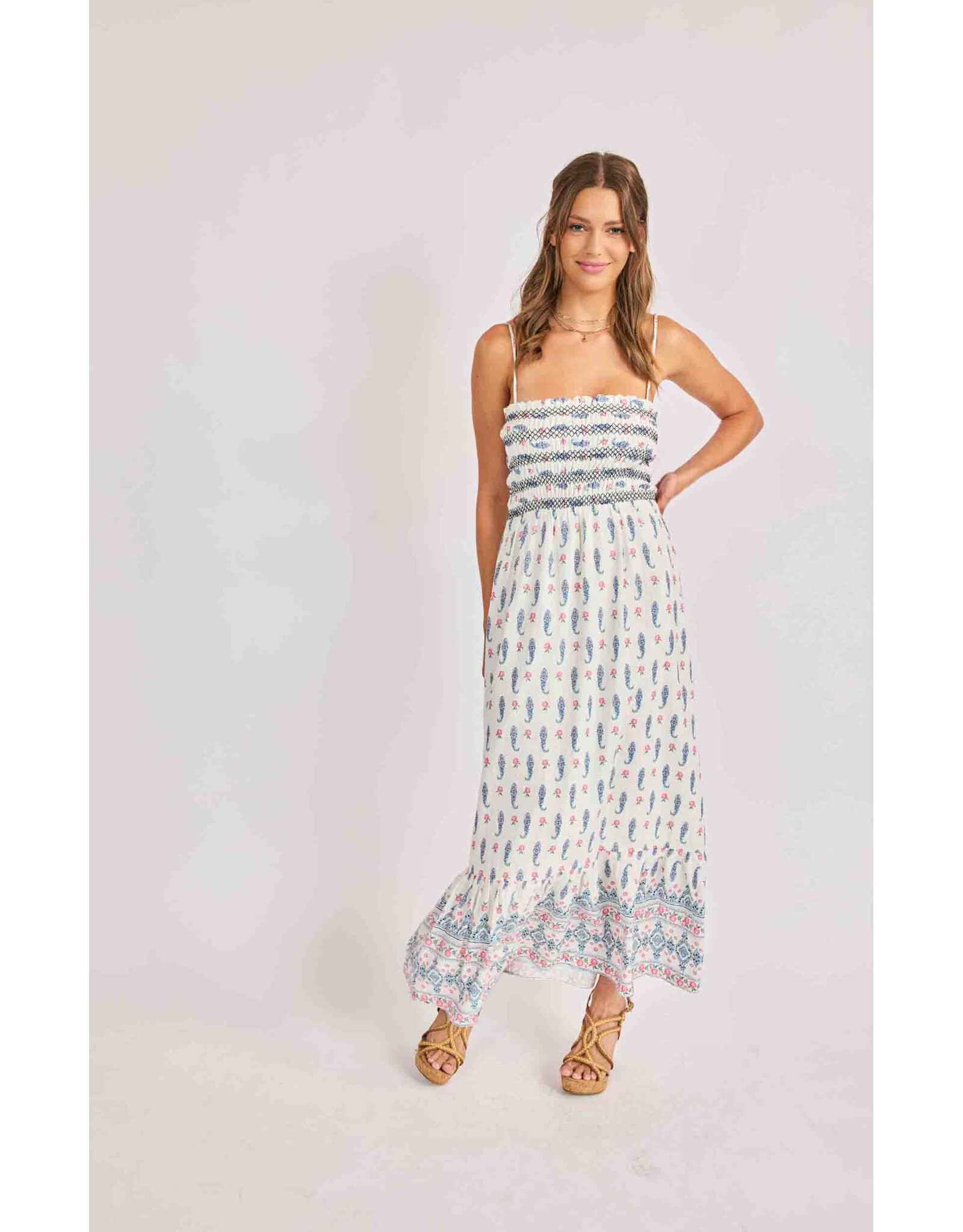 Sadie & Sage Sadie & Sage - Sagebrush Maxi Dress (Cream)