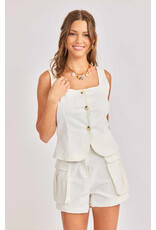 Sadie & Sage Sadie & Sage - Clear Eyes Vest (White)