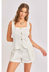 Sadie & Sage Sadie & Sage - Clear Eyes Vest (White)