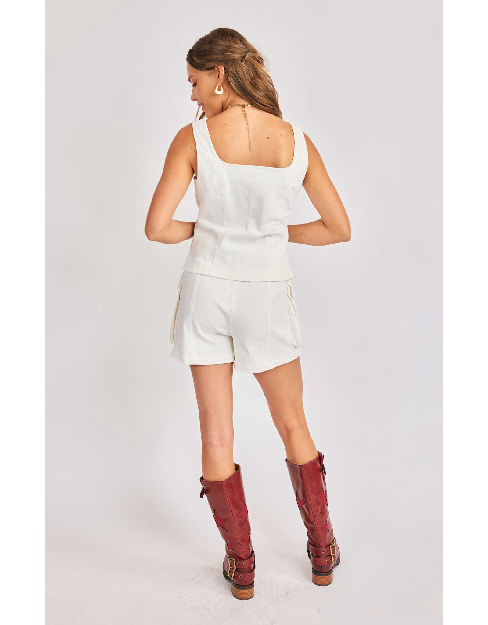Sadie & Sage Sadie & Sage - Clear Eyes Vest (White)