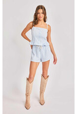 Sadie & Sage Sadie & Sage - Women's Sadie And Sage Starlet Gingham Tank Top (Sky Blue)