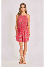 Sadie & Sage Sadie & Sage - Firecracker Shirred Mini Dress (Red)