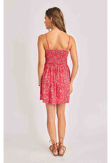 Sadie & Sage Sadie & Sage - Firecracker Shirred Mini Dress (Red)