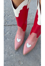 Billini - Adaline Western Boot (Scarlet / Rose / Ivory)