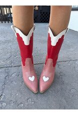 Billini - Adaline Western Boot (Scarlet / Rose / Ivory)
