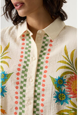 Garcia Garcia - Tropical Print Short Sleeve Button Up