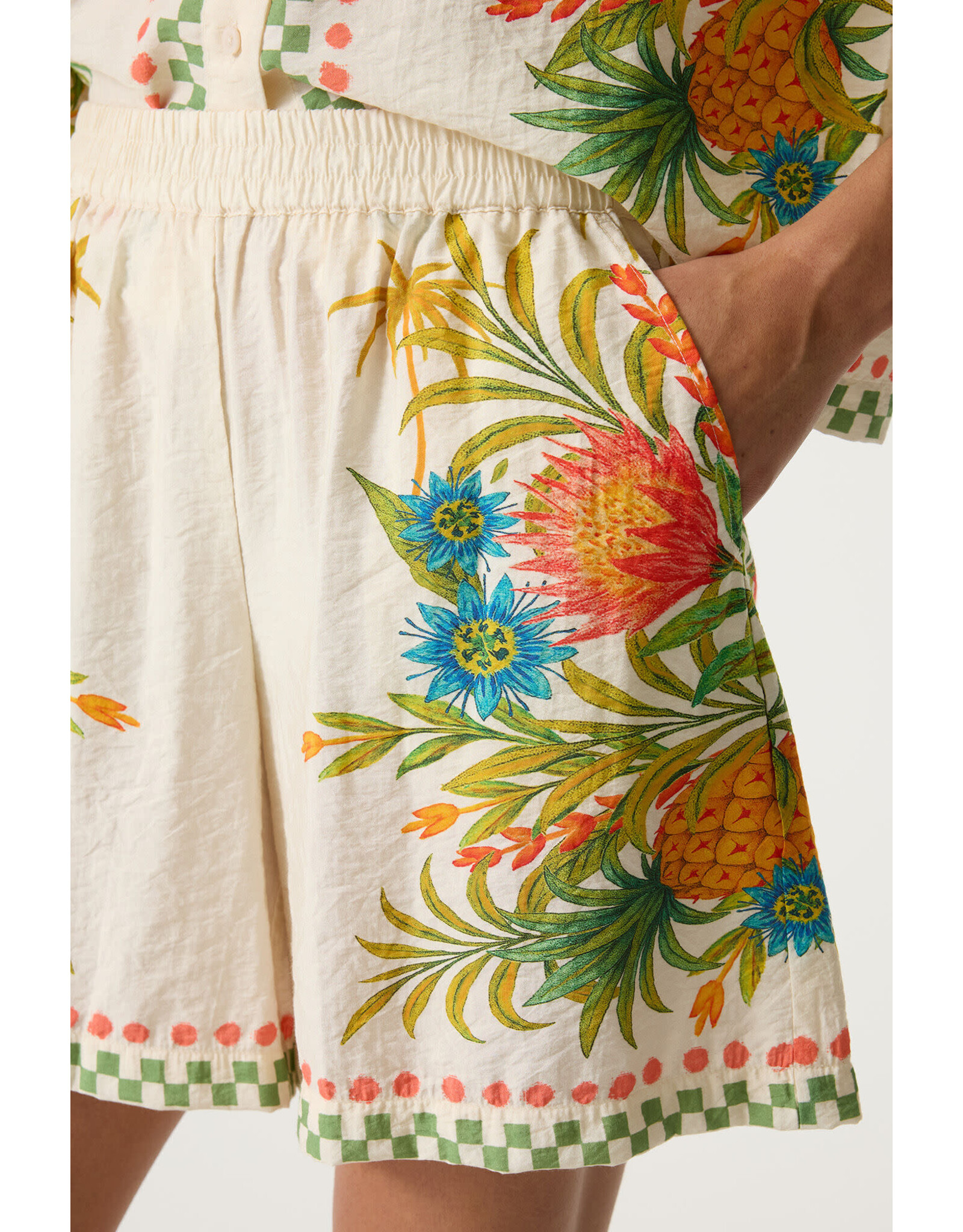 Garcia Garcia - Tropical Print Short Sleeve Button Up