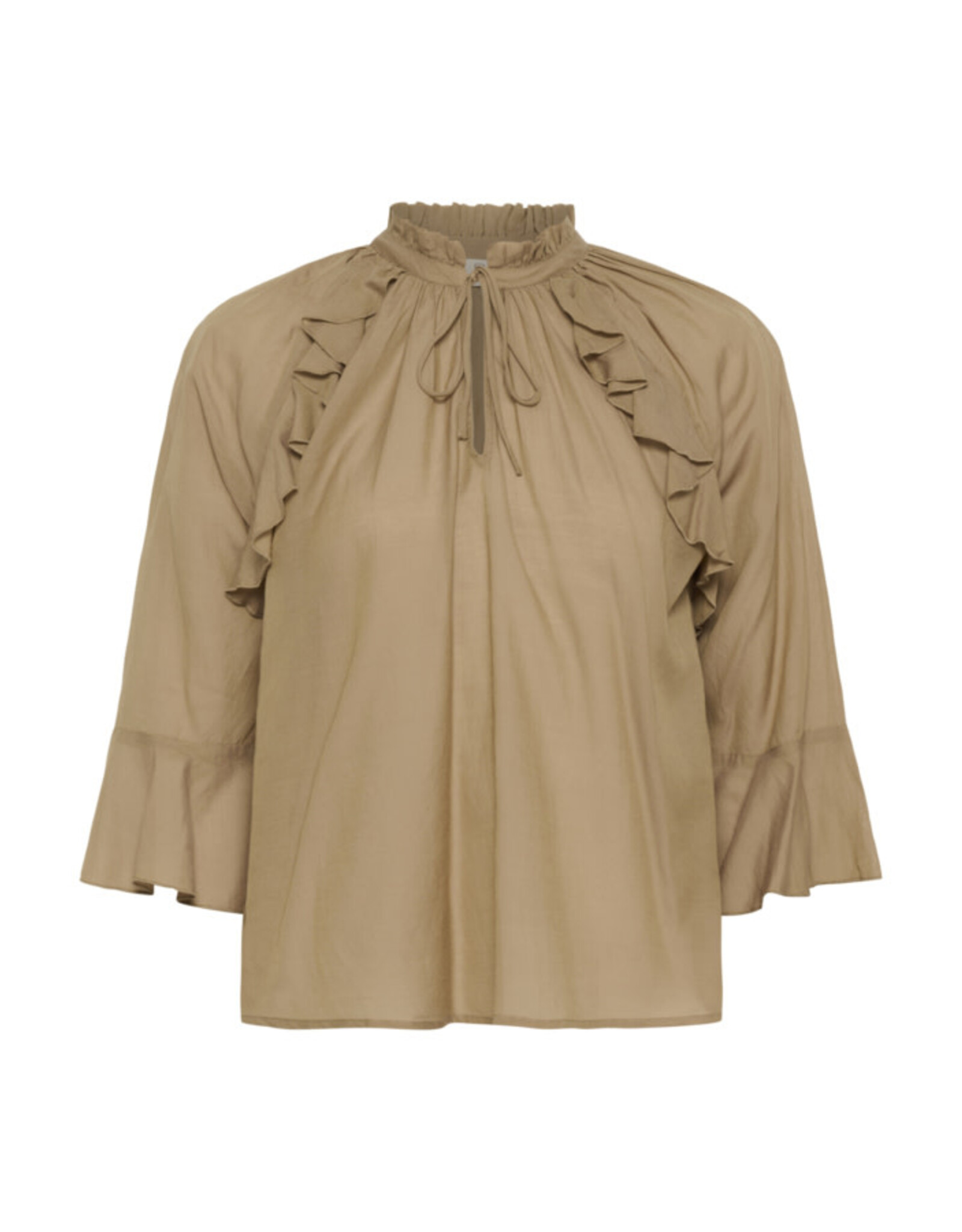 Kaffe Kaffe - Flora Blouse (Petrified Oak)