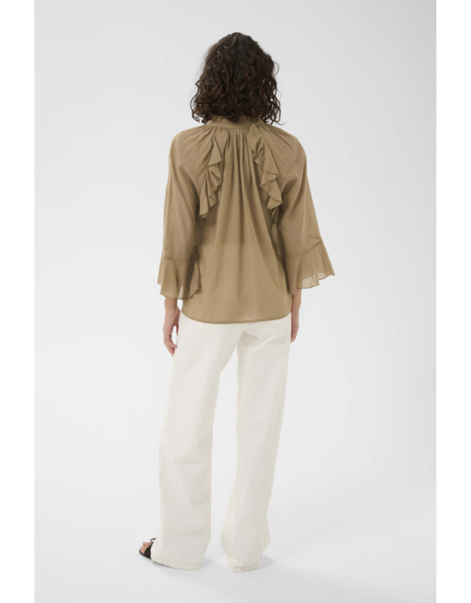 Kaffe Kaffe - Flora Blouse (Petrified Oak)