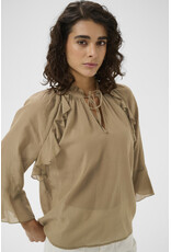 Kaffe Kaffe - Flora Blouse (Petrified Oak)