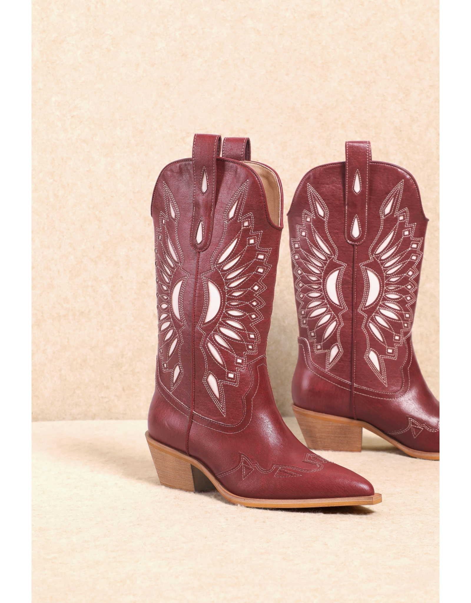 Mi.iM Britney Western Boot (Ruby)
