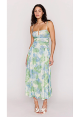 Mink Pink Mink Pink - Carrie Mesh Maxi Dress (Watercolour Floral)