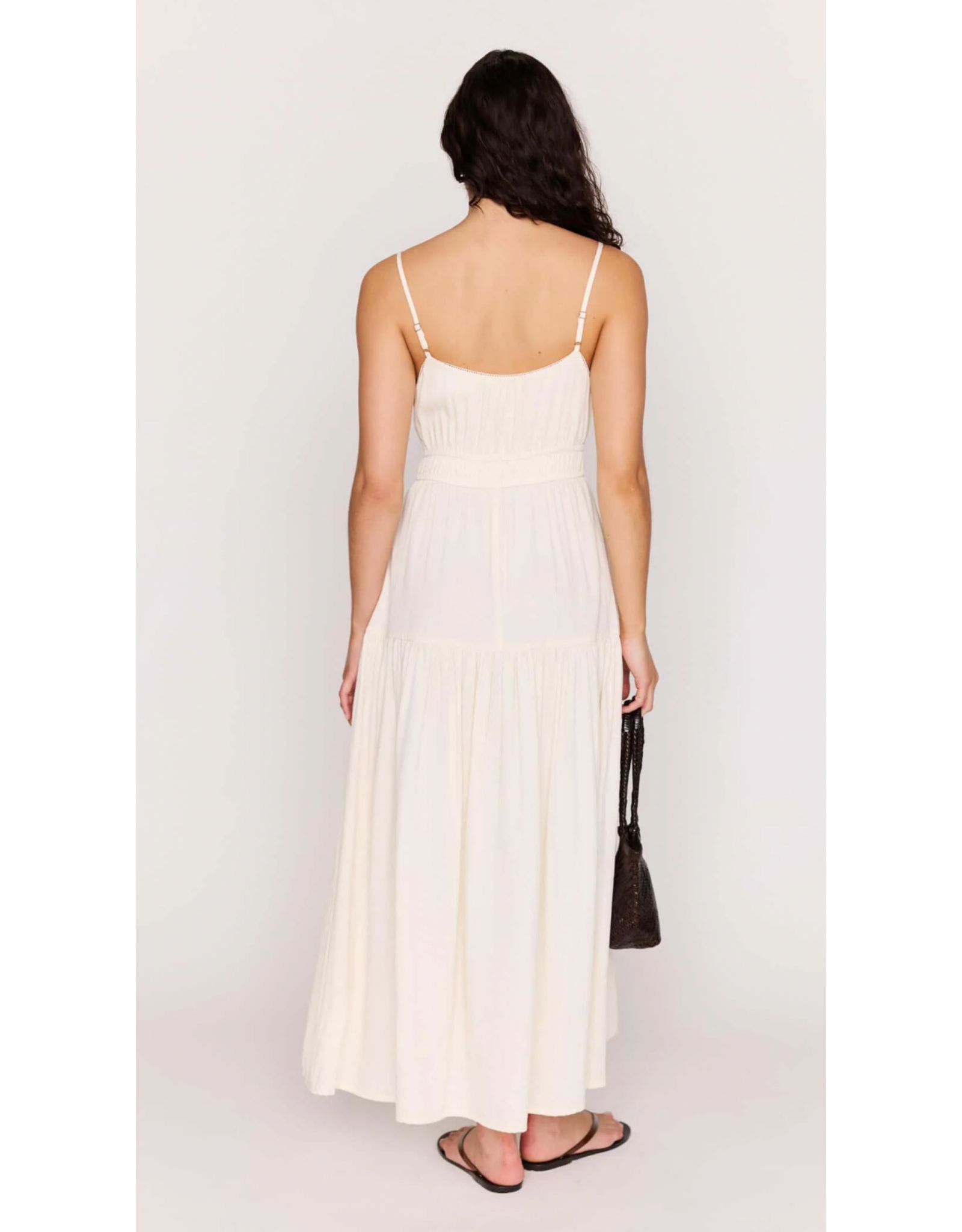 Mink Pink Mink Pink - Estelle Tie Front Maxi Dress (Cream)