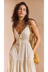 Mink Pink Mink Pink - Estelle Tie Front Maxi Dress (Cream)