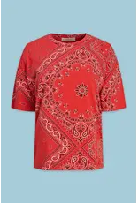 Astrid Astrid - Scarf Print Tee (Red)