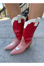 Billini - Adaline Western Boot (Scarlet / Rose / Ivory)