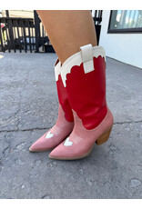 Billini - Adaline Western Boot (Scarlet / Rose / Ivory)