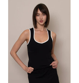 RD Style RD Style - Taylor Second Skin Sport Tank (Black / White)
