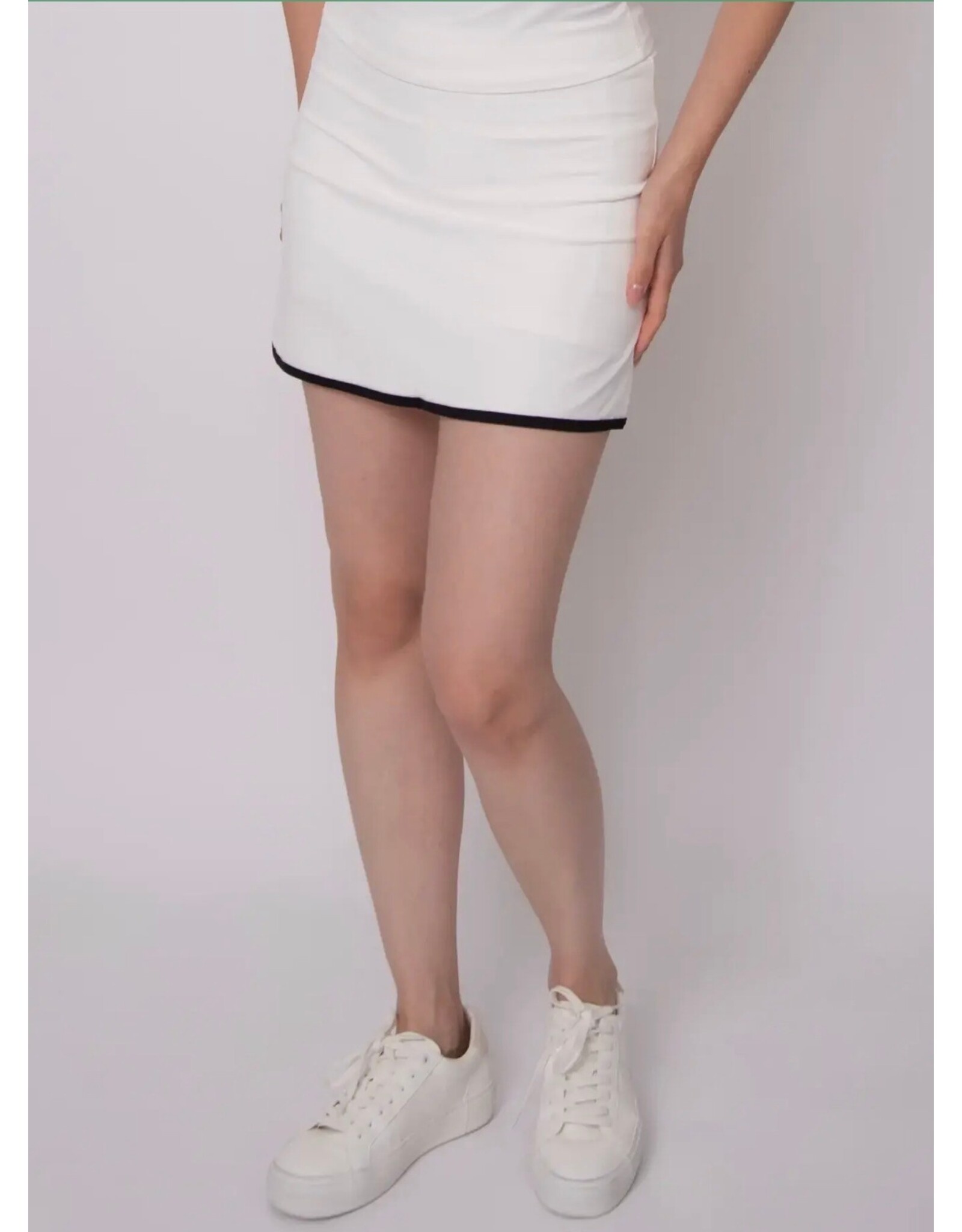 RD Style RD Style - Tessa Second Skin Sport Skort (White / Black)