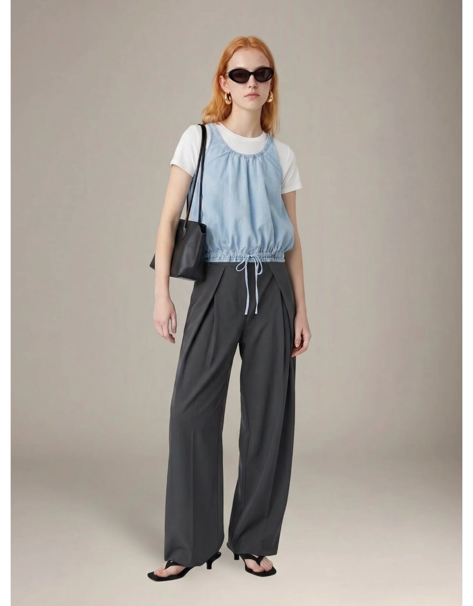 RD Style RD Style - Karen Chambray Tank (Stone Wash Blue)