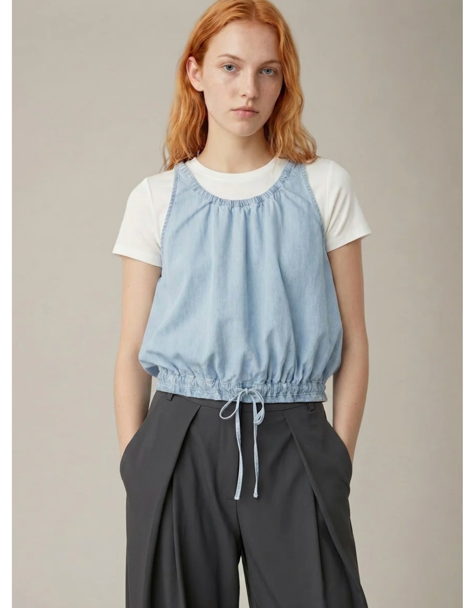 RD Style RD Style - Karen Chambray Tank (Stone Wash Blue)