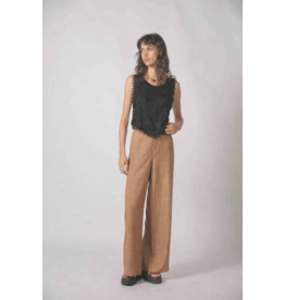 Korner Korner - Embroidered Crochet Tank (Black)