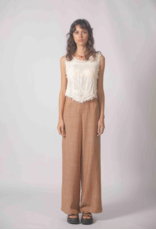 Korner Korner - Embroidered Crochet Tank (Cream)