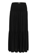 Kaffe Kaffe - Maxi Smocked Skirt (Black Deep)