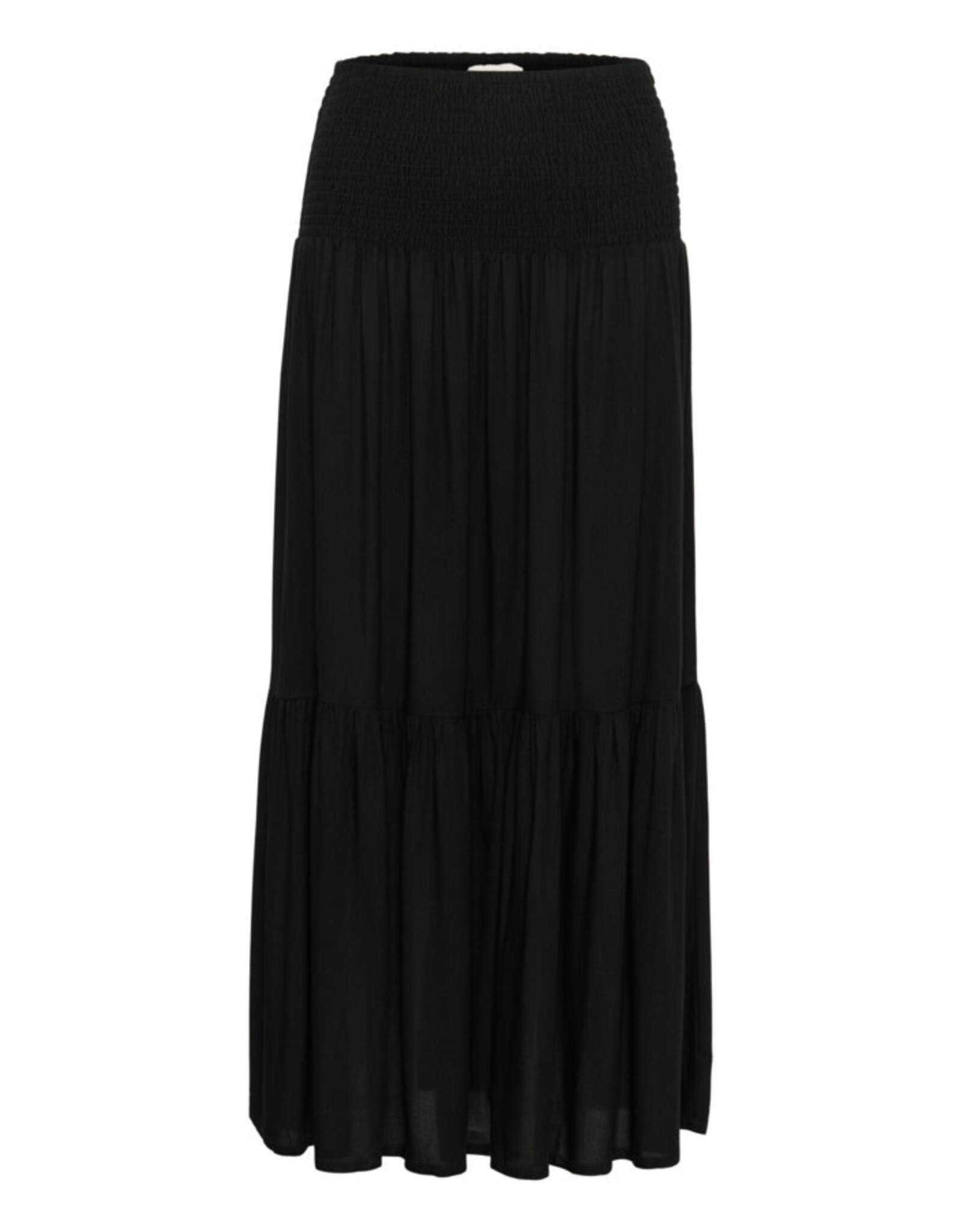 Kaffe Kaffe - Maxi Smocked Skirt (Black Deep)