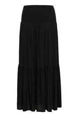 Kaffe Kaffe - Maxi Smocked Skirt (Black Deep)