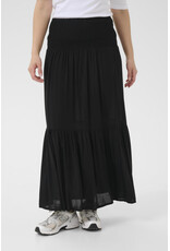 Kaffe Kaffe - Maxi Smocked Skirt (Black Deep)
