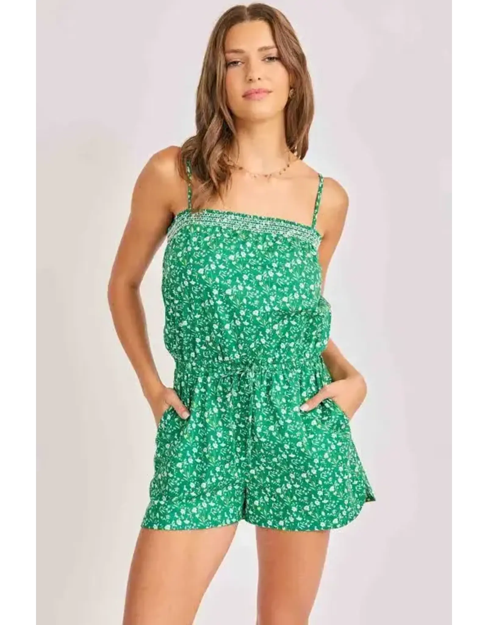 Sadie & Sage Sadie & Sage - Sun Escape Romper (Kelly Green)