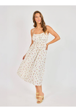 Sadie & Sage Sadie & Sage - Boquet Sweetheart Midi Dress (White)