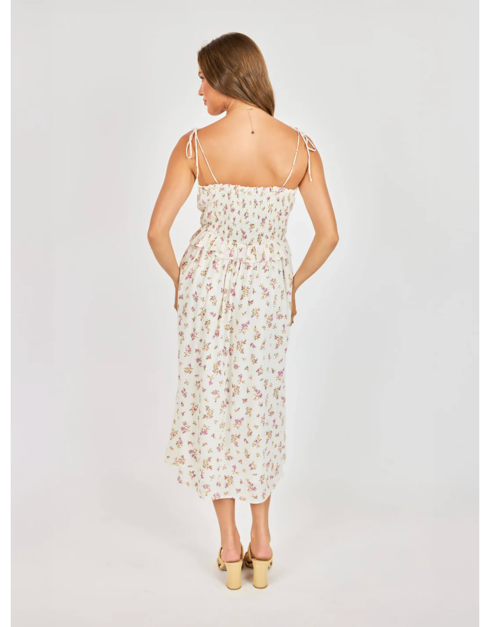 Sadie & Sage Sadie & Sage - Boquet Sweetheart Midi Dress (White)