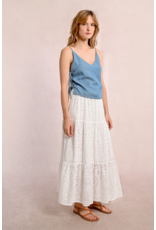 Molly Bracken Molly Bracken -  Lace Up Denim Camisole