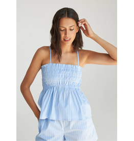 Dailystory Dailystory - Isadora Smocked Tank Top (Blue)