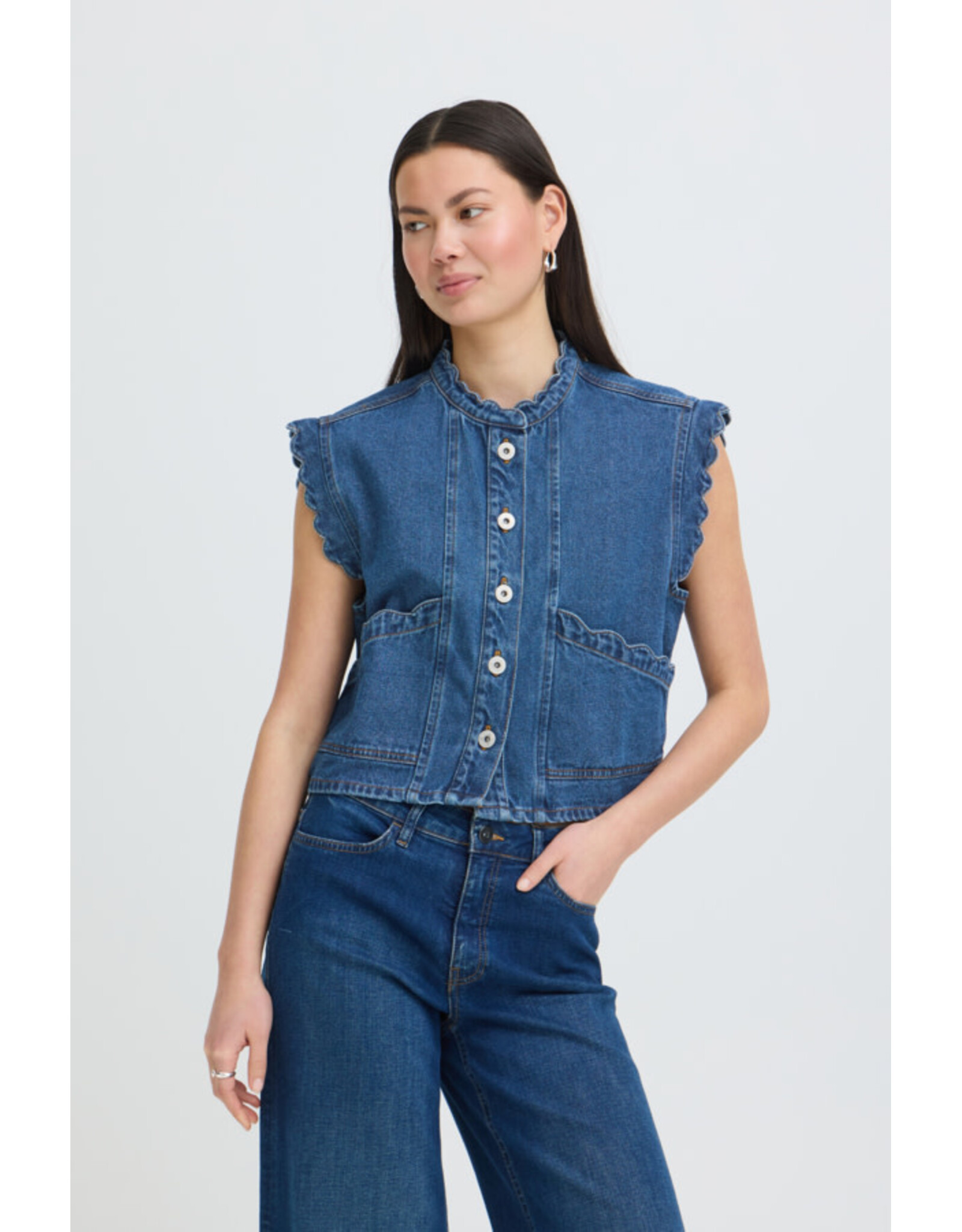ICHI ICHI - Palou Denim Waistcoat
