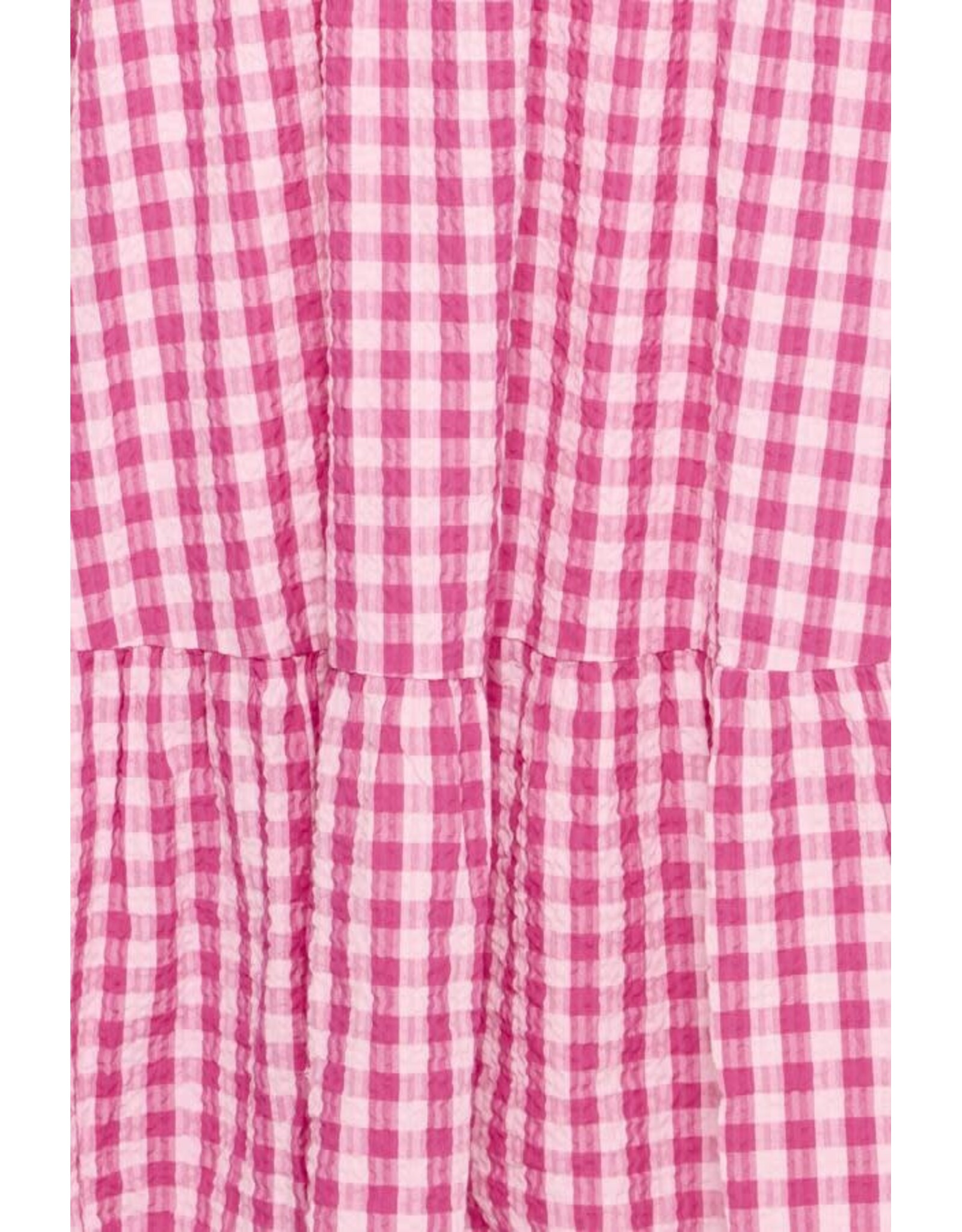 ICHI ICHI - Felica Gingham Print Dress (Very Berry)