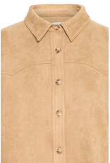 ICHI ICHI - Fano Fringe Detail Button Up (Travertine)