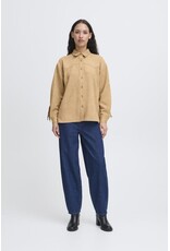 ICHI ICHI - Fano Fringe Detail Button Up (Travertine)