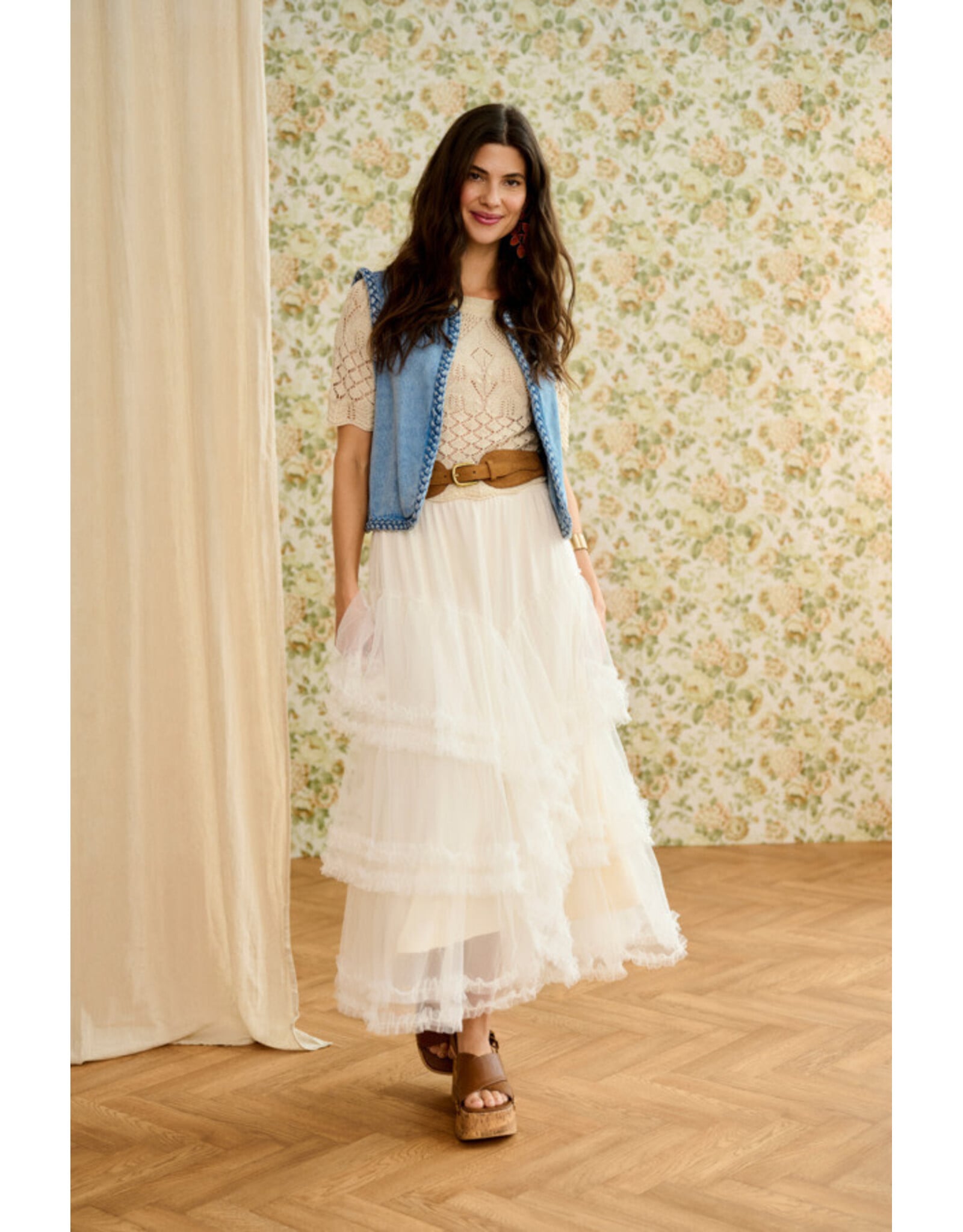 Cream Cream - Rina Denim Waistcoat