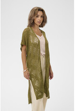 Cream Cream - Ryda Long Open Cardigan (Gothic Olive)