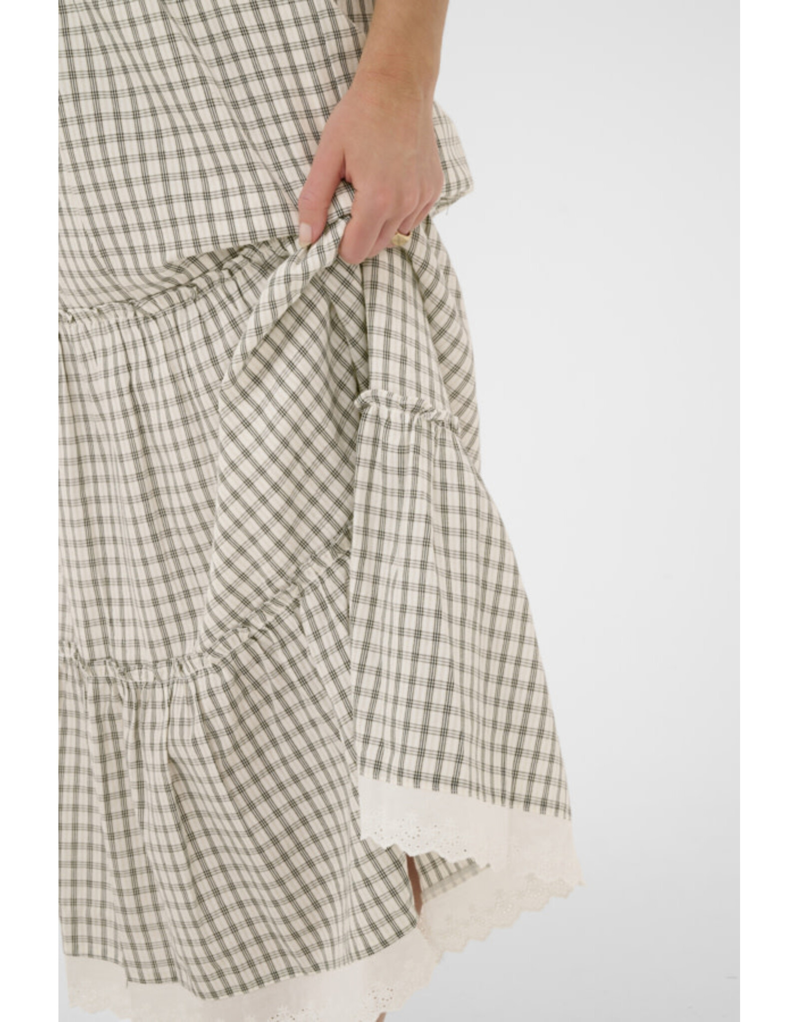 Cream Cream - Milana Skirt (Black / White Check)