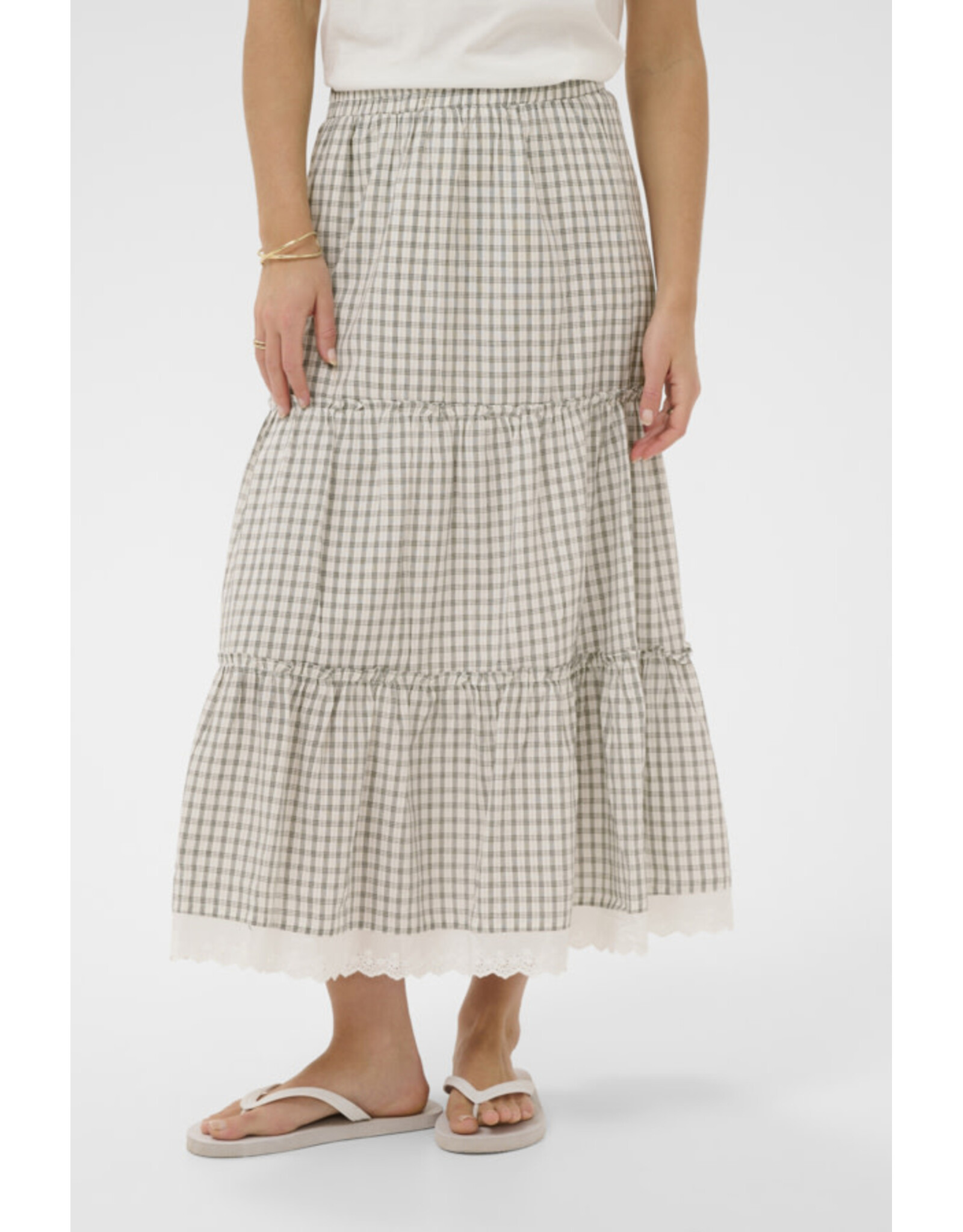 Cream Cream - Milana Skirt (Black / White Check)