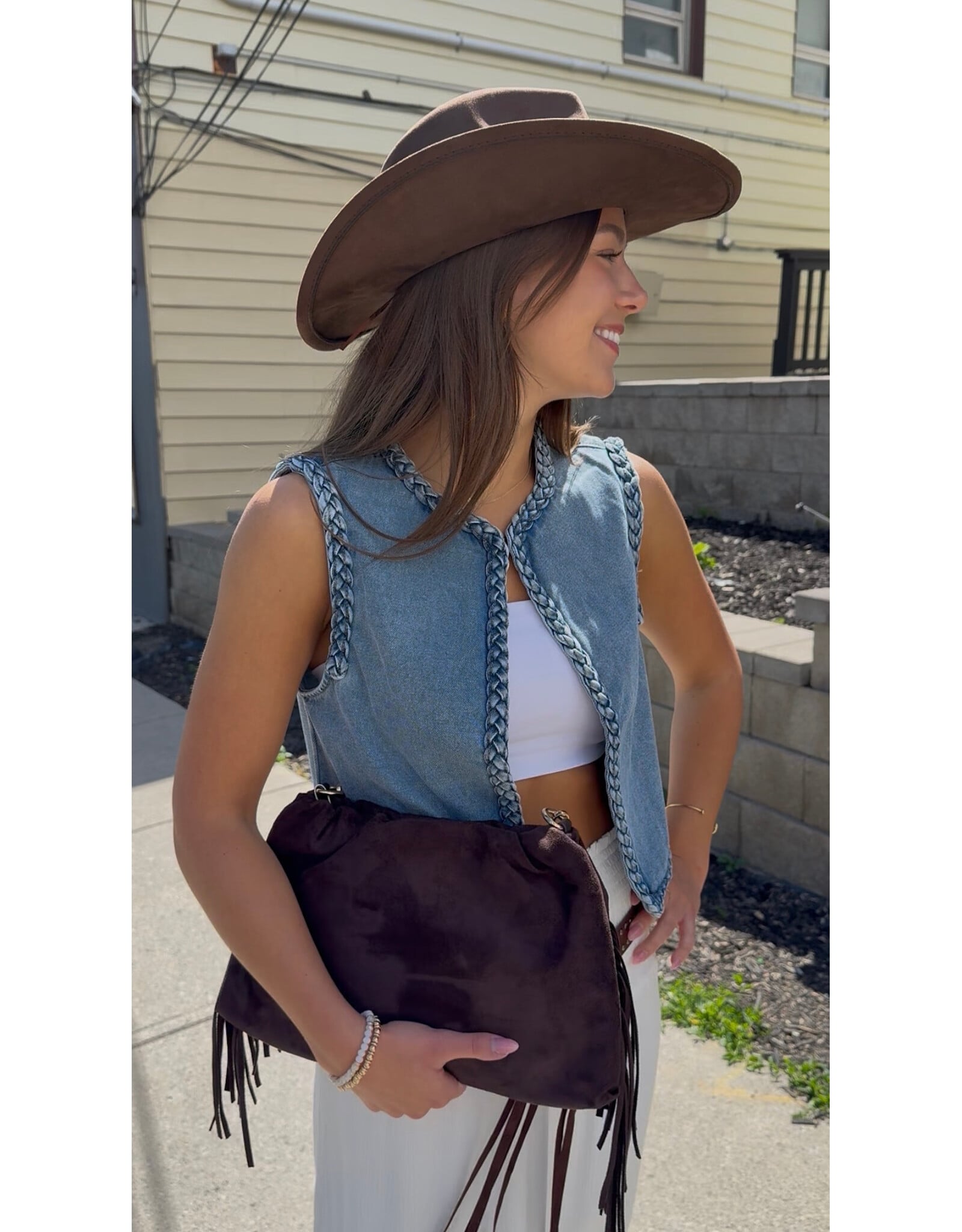 Cream Cream - Rina Denim Waistcoat